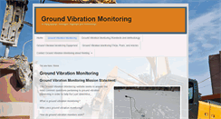 Desktop Screenshot of groundvibrationmonitoring.com