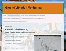 Tablet Screenshot of groundvibrationmonitoring.com